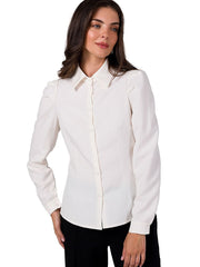 Long Sleeve Shirt Women Outfit 185778 Bewear-Shirts for Women-BeWear-beige-L-Urbanheer