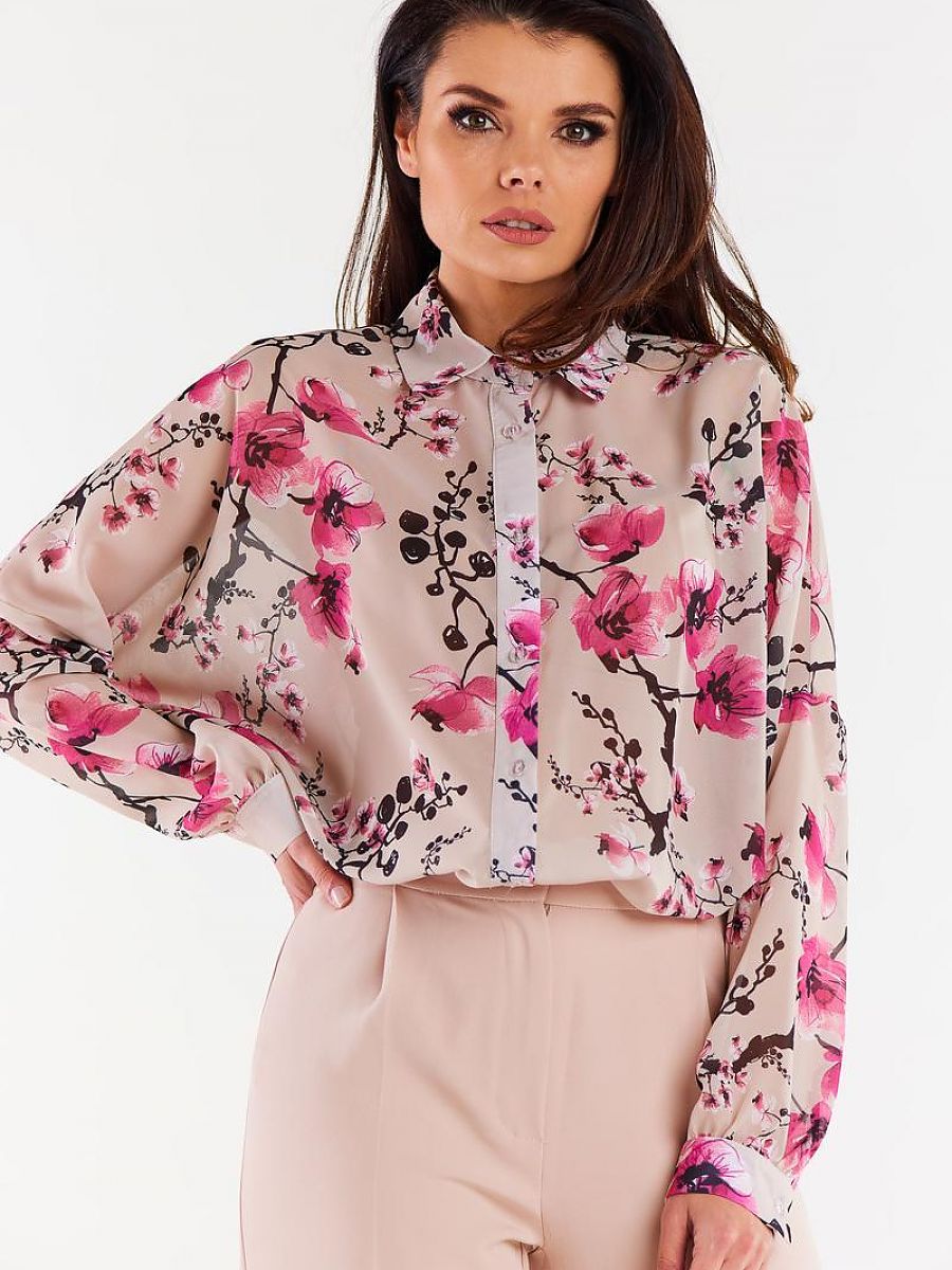 Long Sleeve Shirt Women Outfit 196619 Awama-Shirts for Women-Awama-multicolor-one-size-fits-all-Urbanheer