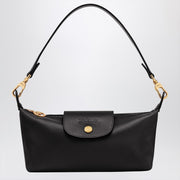 Longchamp Le Pliage Xtra black leather shoulder bag