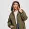 Longline Quilted Puffer Jacket ARMY GREEN-Puffer Jackets-Bluivy-S/M-ARMY GREEN-Urbanheer