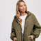 Longline Quilted Puffer Jacket ARMY GREEN-Puffer Jackets-Bluivy-S/M-ARMY GREEN-Urbanheer
