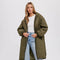 Longline Quilted Puffer Jacket ARMY GREEN-Puffer Jackets-Bluivy-S/M-ARMY GREEN-Urbanheer