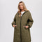 Longline Quilted Puffer Jacket ARMY GREEN-Puffer Jackets-Bluivy-S/M-ARMY GREEN-Urbanheer