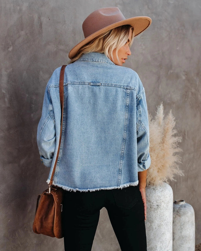 Lonna Denim Jacket-Jacket-Revella The Label-S-Blue-Urbanheer