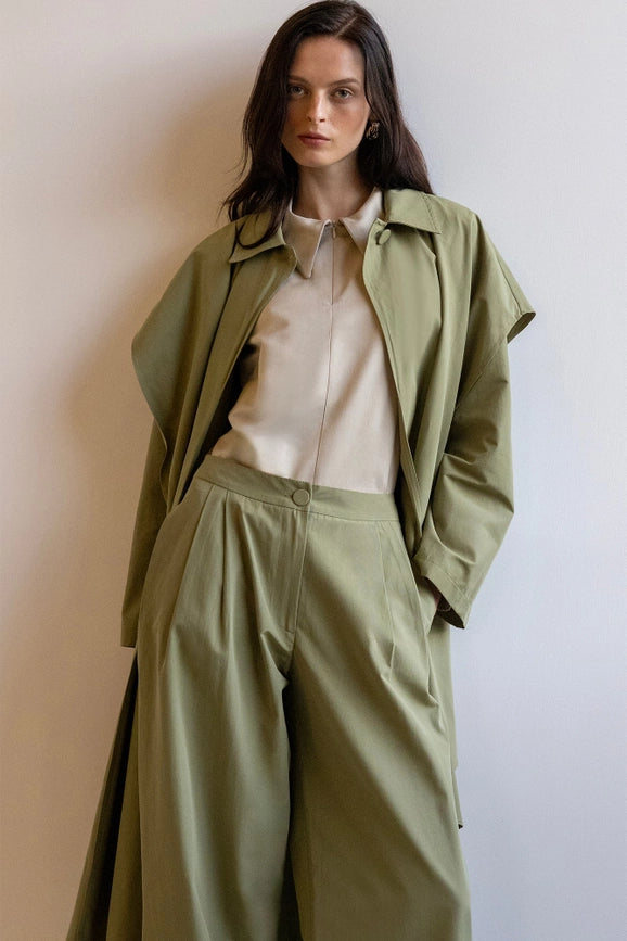 Loose Long Trenchcoat-Trench Coats-Touché-S-Khaki-Urbanheer