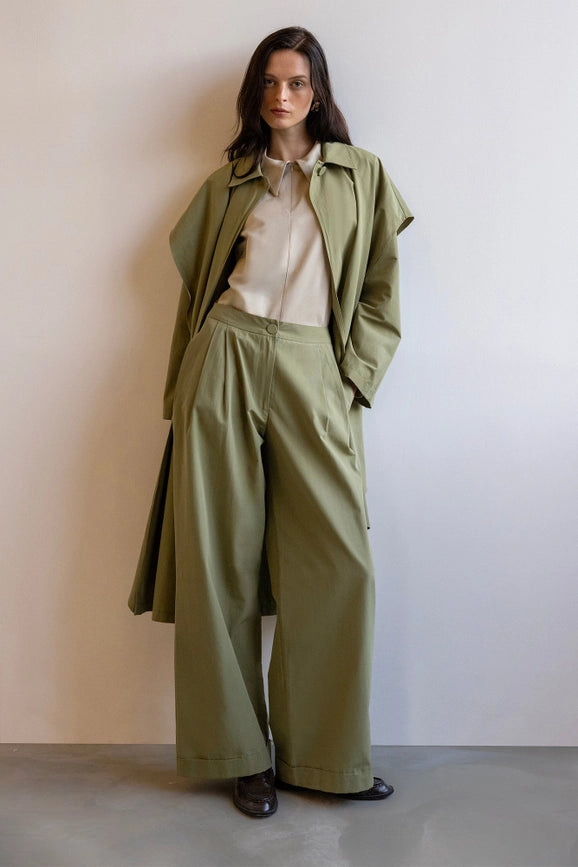 Loose Long Trenchcoat-Trench Coats-Touché-S-Khaki-Urbanheer