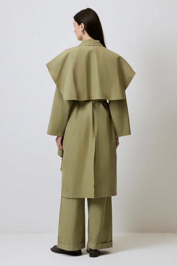 Loose Long Trenchcoat-Trench Coats-Touché-S-Khaki-Urbanheer