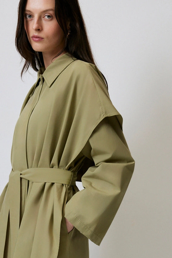 Loose Long Trenchcoat-Trench Coats-Touché-S-Khaki-Urbanheer