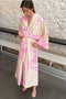 Lotta Kimono Dress-Kimono Dress-eikō ai-One Size-Nude background and pink flowers-Urbanheer