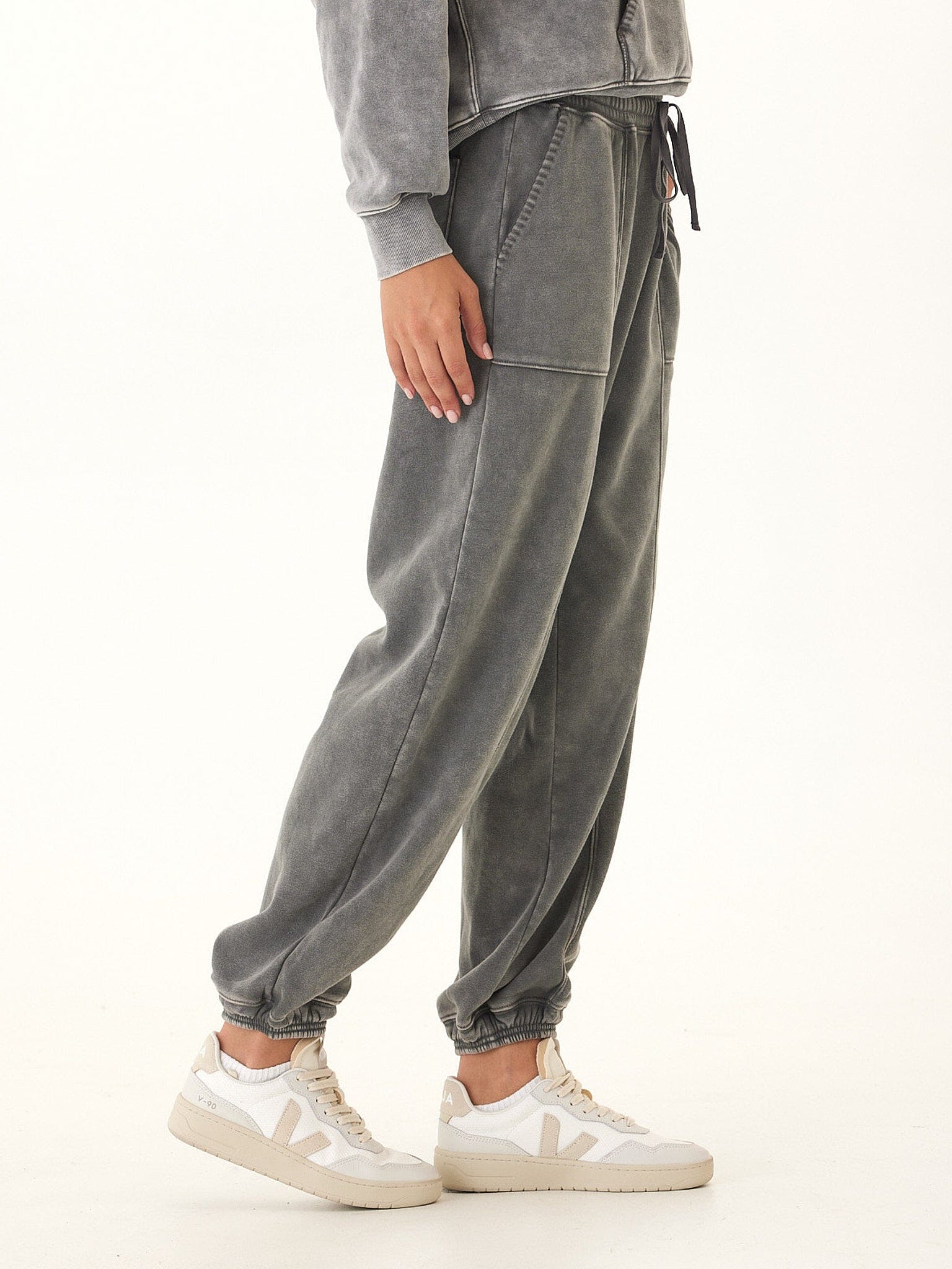 Lottie Mineral Wash CVC Fleece Jogger