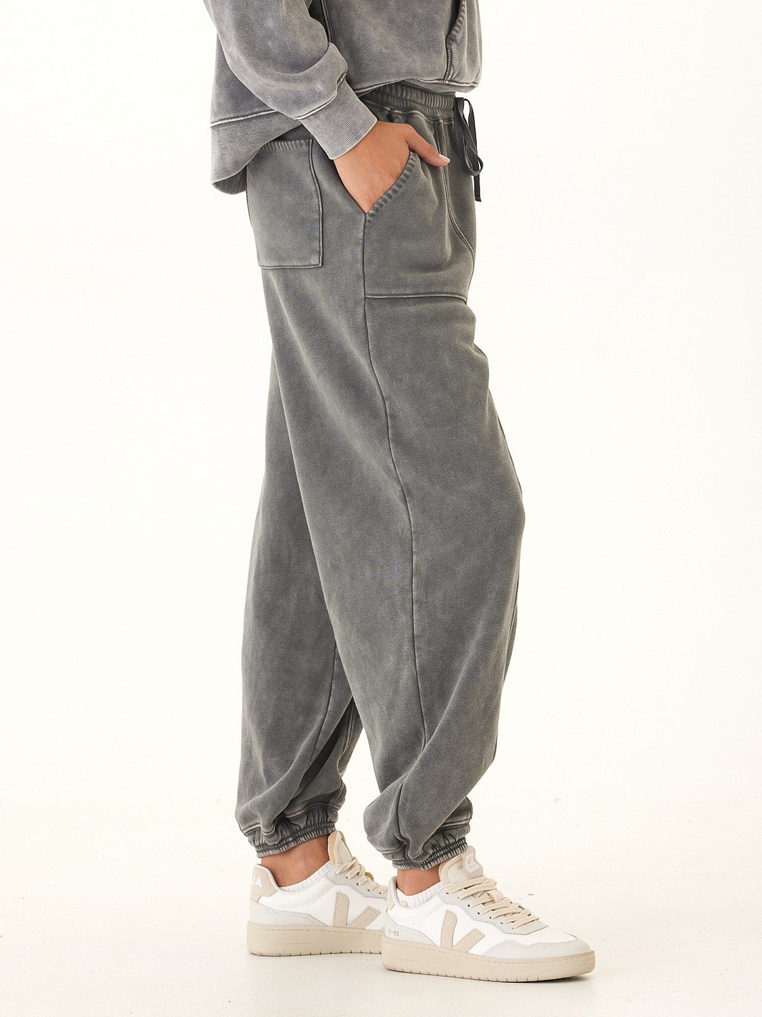 Lottie Mineral Wash CVC Fleece Jogger