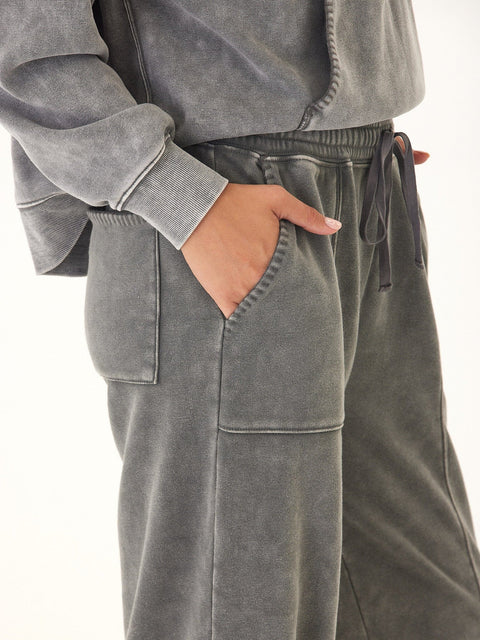 Lottie Mineral Wash CVC Fleece Jogger