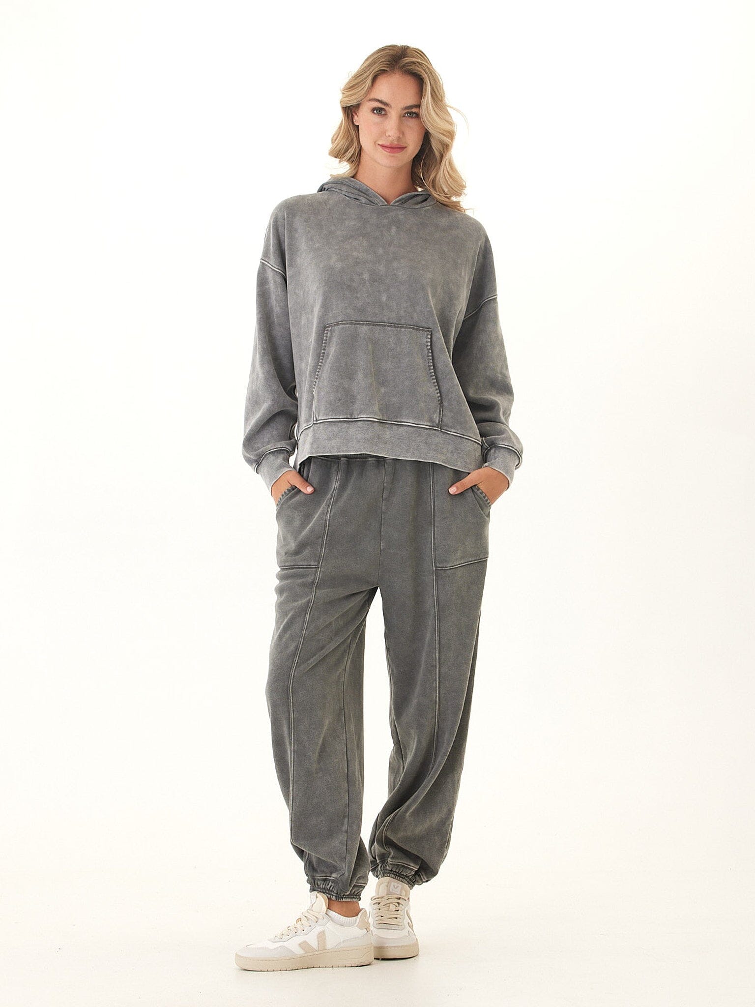Lottie Mineral Wash CVC Fleece Jogger
