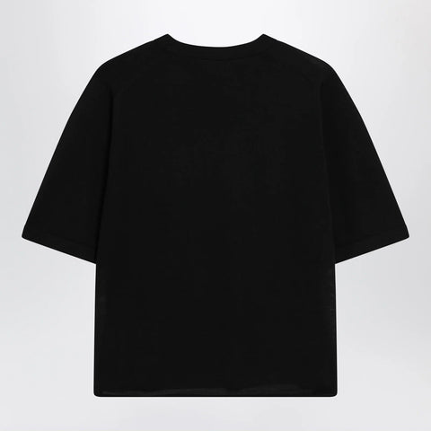 LouLou De Saison Black Nala Fluid Cashmere Top