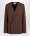 LouLou De Saison Brown double-breasted wool jacket
