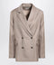 LouLou De Saison Double-breasted wool jacket in taupe color