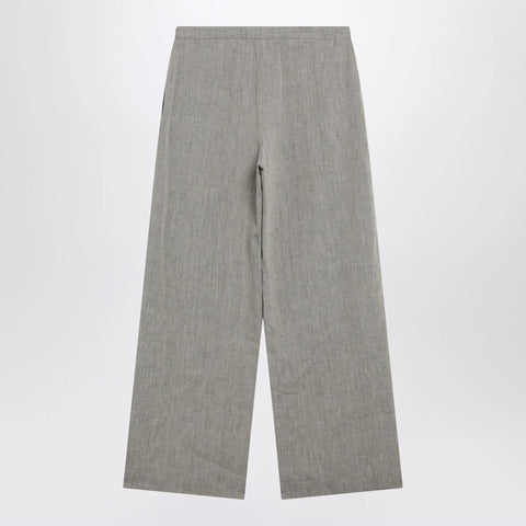 LouLou De Saison Grey Clark Pleated Trousers