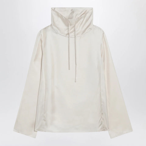 LouLou De Saison Ivory Cyna silk blouse