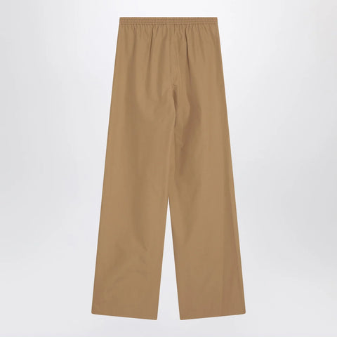 LouLou De Saison Sand-coloured trousers in cotton