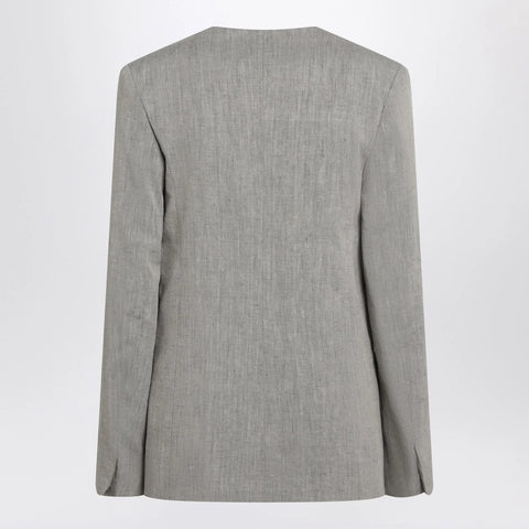 LouLou De Saison Suna tailored jacket with an asymmetric opening and lapel