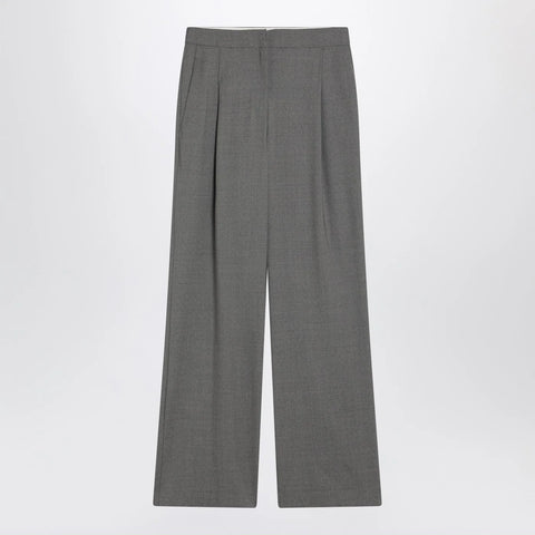 LouLou De Saison Wide grey wool pants