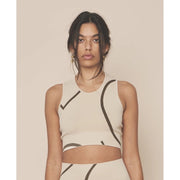 Loud Logo Crop Top - Rain/Storm-Crop Top-Moonchild Yoga Wear-S-Urbanheer