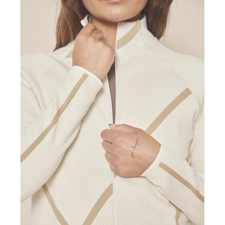 Loud Logo Jacket - Unbleached / Silver Moon-Jacket-Moonchild Yoga Wear-S-Urbanheer