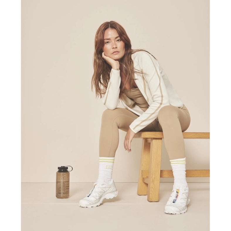 Loud Logo Jacket - Unbleached / Silver Moon-Jacket-Moonchild Yoga Wear-S-Urbanheer