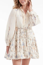 Louisa Tunic Mini Dress-Dress-Hermoza-S-Vintage Floral-Urbanheer