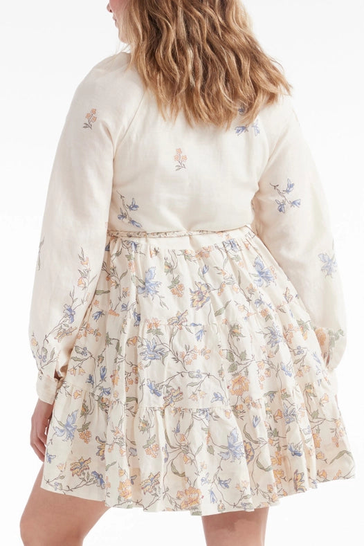 Louisa Tunic Mini Dress-Dress-Hermoza-S-Vintage Floral-Urbanheer