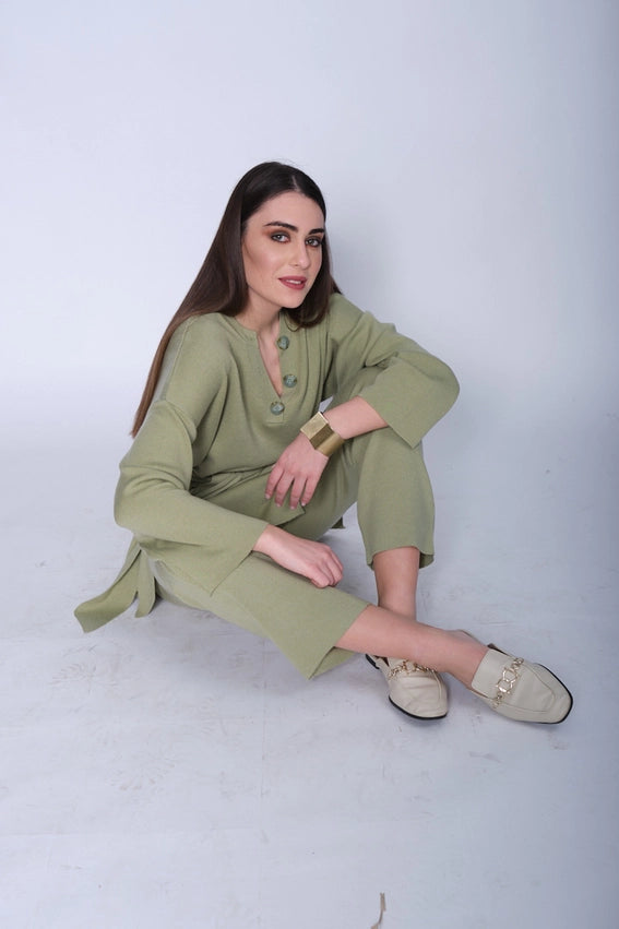 Lounge Set Knitted Pants and Top-Set-Miawhitemilano-S-Urbanheer