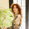 Love Grows Wild Floral Bamboo Kimono Duster Robe with Bees-Kimono-Market of Stars-length 118cm width 78 cm.-Urbanheer