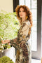 Love Grows Wild Floral Bamboo Kimono Duster Robe with Bees-Kimono-Market of Stars-length 118cm width 78 cm.-Urbanheer