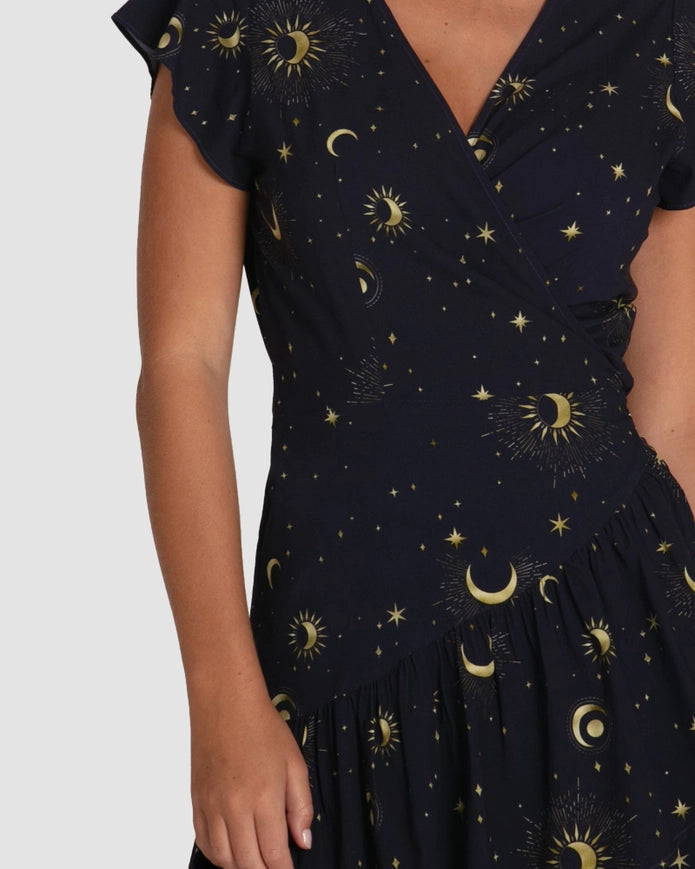 Love Shack Mini Wrap Dress-Dress-Belle & Bloom-XS-Urbanheer