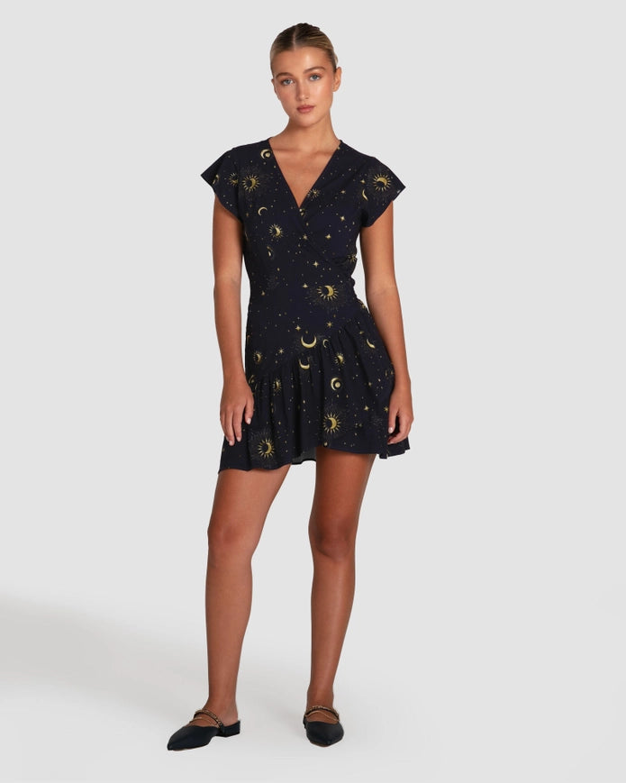 Love Shack Mini Wrap Dress-Dress-Belle & Bloom-XS-Urbanheer