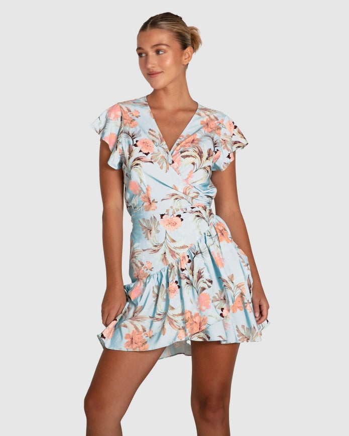 Love Shack Mini Wrap Dress-Dress-Belle & Bloom-XS-Urbanheer