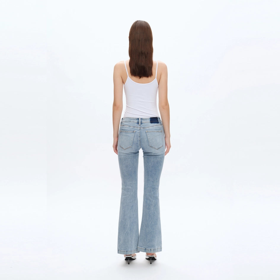 Low Rise Flare Jeans with Finished Hem BEACHY-Jeans-BAYEAS-24-BEACHY-Urbanheer