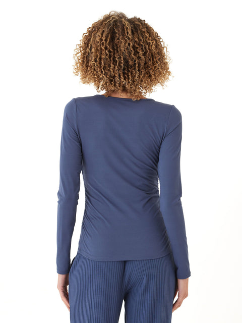 Lucia Luxe Jersey Ruched Long Sleeve