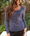 Lucia Luxe Jersey Ruched Long Sleeve