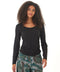 Lucia Luxe Jersey Ruched Long Sleeve