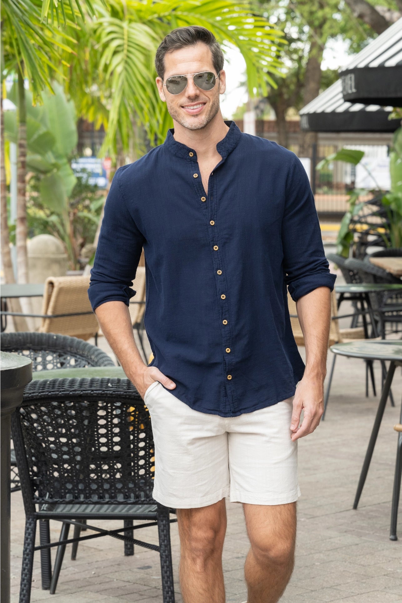 Luigi Shirt - Dark Blue