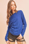 Lula Thermal Top-Tank Tops-AEMI + CO-S-Cobalt-Urbanheer