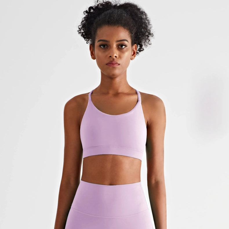 Luna Triangle-Back Sports Bra-Sports bra-91thelabel-S-Orchids-Urbanheer