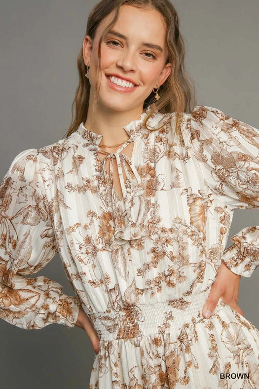 Lurex Midi Dress BROWN-Dress-Pink Irene Wholesale-S-BROWN-Urbanheer