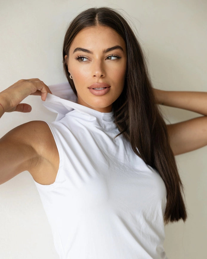 Luxe Hooded Sleeveless Snow Final Sale-Hooded Crop-Mod Squad-6-Urbanheer