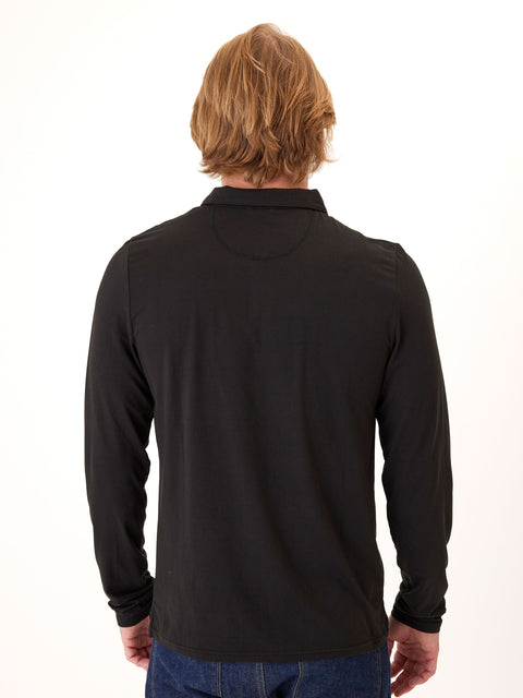Luxe Jersey Long Sleeve Polo