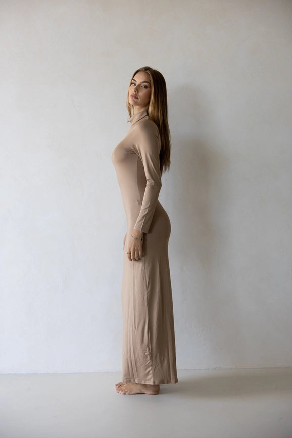 Luxe Slip Dress Latte-Dress-Mod Squad-4-Urbanheer