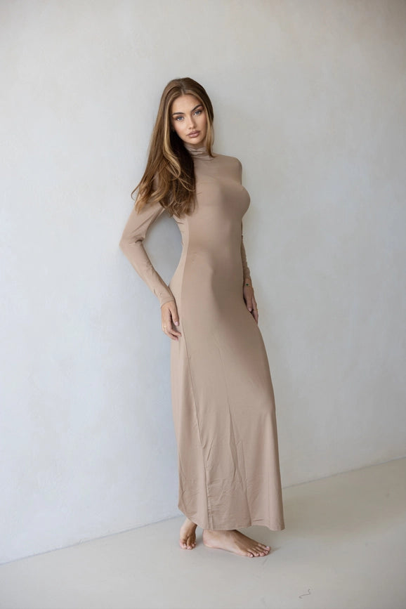 Luxe Slip Dress Latte-Dress-Mod Squad-4-Urbanheer