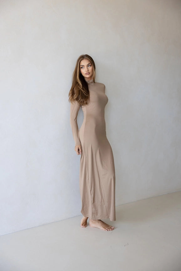 Luxe Slip Dress Latte-Dress-Mod Squad-4-Urbanheer