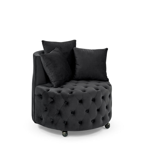 Luxe Velvet Swivel Accent Chair
